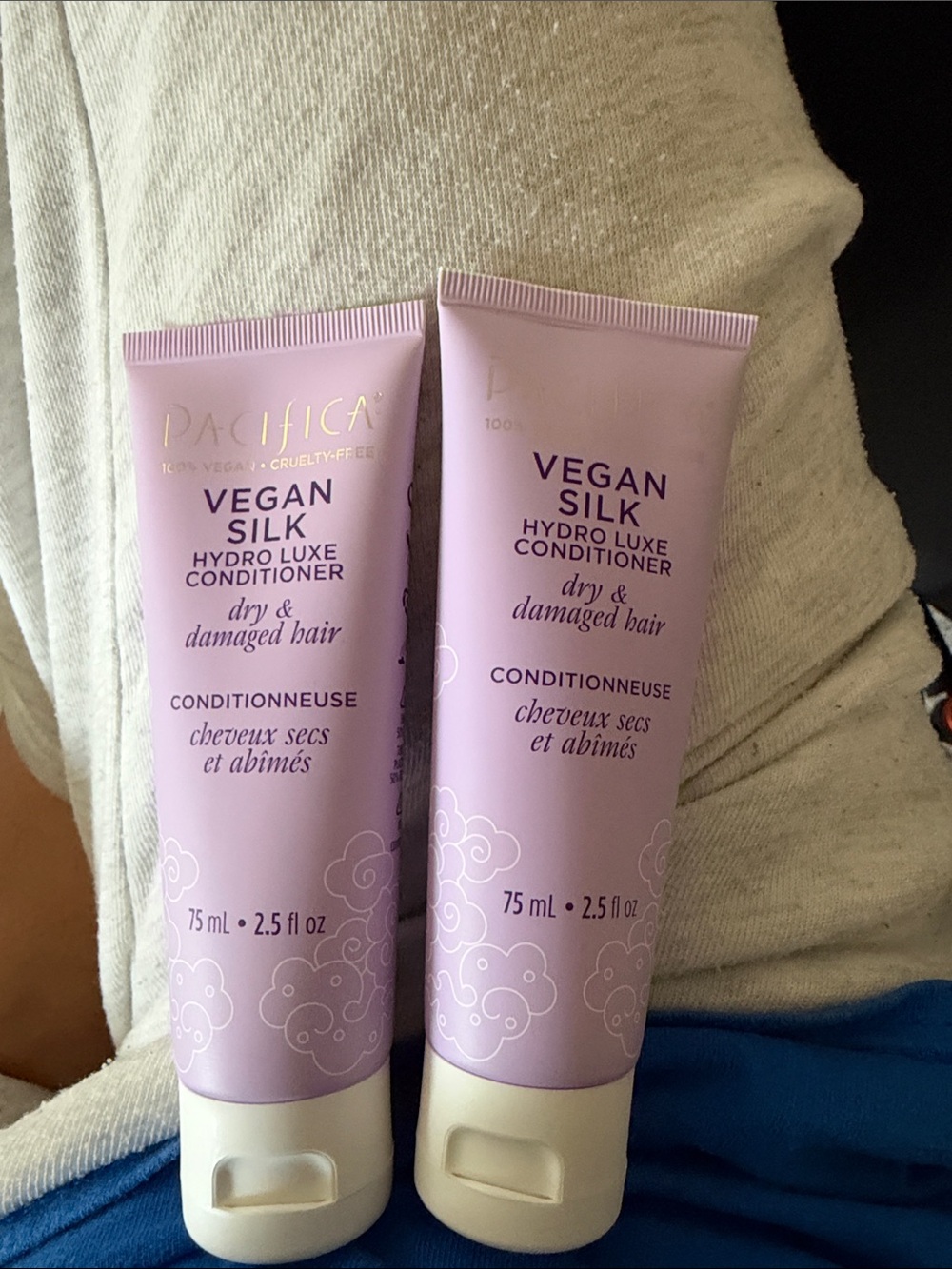 TWO pacfica vegan silk conditioner